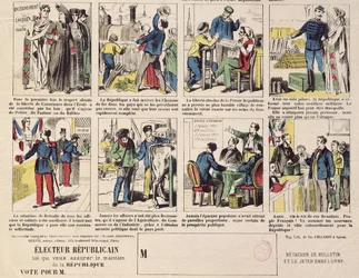 Propagande républicaine en faveur de la fondation de la Troisième République, vers 1881